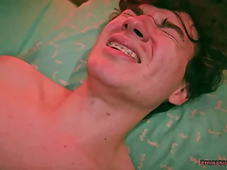 POV Twink Edging Oil Handjob With Tryst Cum Play Camilo Brown Jerking Emmanuel Kokichi